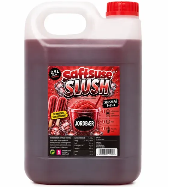 Saftsuse slush jordbær 2,5L