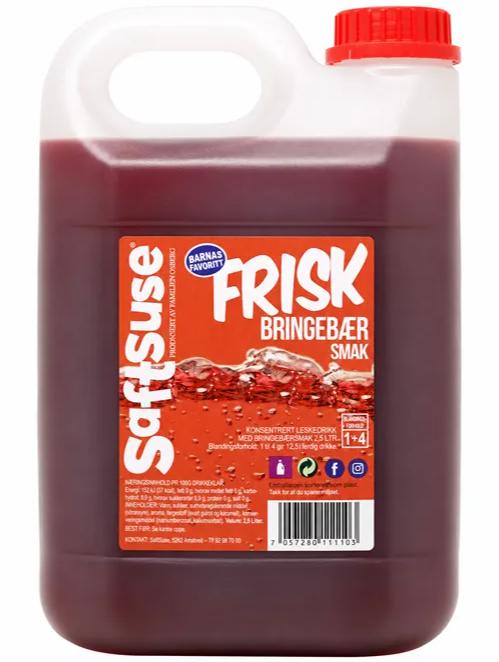 Frisk Bringebærsmak 2,5 Ltr