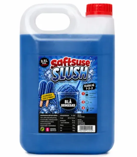 Saftsuse slush blå bringebær 2,5L